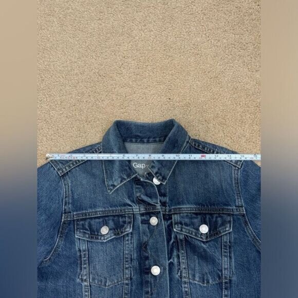 Gap Women’s Medium Wash Blue Denim Jean Jacket Sz M EUC - Picture 8 of 10
